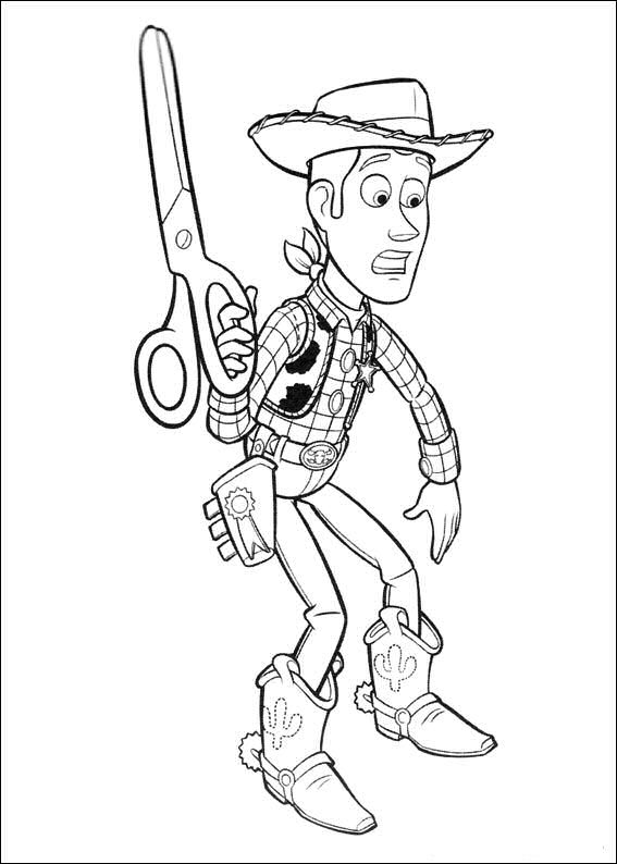 Plansa de colorat cu Toy Story 141 48